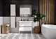 Акватон Мебель для ванной Сканди 90 дуб рустикальный, белая – фотография-14